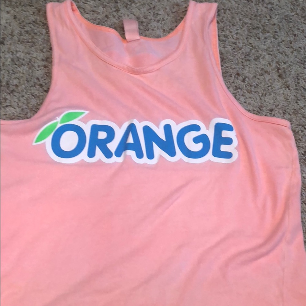 Stingrays Orange tank top small